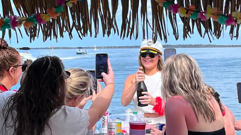 Bachelorette Party on Nautical Tiki Cruises