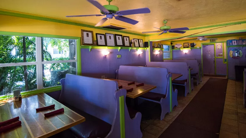 Interior Seating of Keylime Bistro