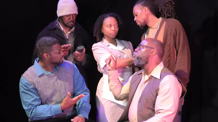 The cast of Two Trains Running