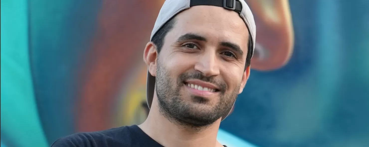 Mural Artist Sitki Dogan, who created the 3D Bee-autiful mural in North Fort Myers